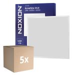 Lot 5x Noxion Panneau LED Ecowhite V4.0 28W 3400lm - 840 Blanc Froid | 60x60cm - UGR <19 - Philips driver