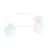 Emibig Plafonnier Sopra Acier Blanc | Convient pour 2x E14 - Max 10W