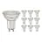 Lot 10x Noxion Spot LED GU10 PAR16 4W 345lm 36D - 830 Blanc Chaud | Équivalent 50W