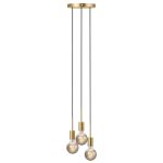 Nordlux Paco Pendelarmatuur Metaal 3-Spot Messing | Geschikt voor 3x E27