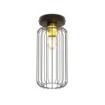 Emibig Plafondlamp Barn Staal Zwart | Geschikt voor 1x E27 - Max 15W
