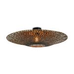 Good&Mojo Plafondlamp Bali Bamboe Zwart L | Geschikt voor 1x E27 