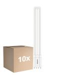 Voordeelpak 10x Philips CorePro PL-L LED Lamp EM/Mains 12W - 840 Koel Wit | 4-Pin - Vervangt 24W