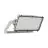 Ledvance LED Floodlight Max Radial 25 Aluminium Grijs 600W 92300lm 25D - 830 Warm Wit | IP66 - Symmetrisch