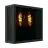 Eglo Wandlamp Alamonte Smoke Staal Zwart | IP44 - Geschikt voor 1x E27