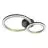Eglo Plafondlamp Calliera Staal Zwart, Messing 12W 1500lm - 830 Warm Wit | Dimbaar