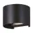 Eglo Wandlamp Calpino 3 Aluminium Zwart 2W 420lm - 830 Warm Wit | IP54
