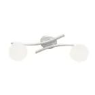Emibig Plafondlamp Opus Staal Wit | Geschikt voor 2x E14 - Max 10W