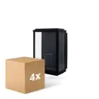 Voordeelpak 4x D'Lite Wandlamp Arlo Zwart | IP44 - Geschikt voor 1x E27