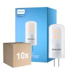 Voordeelpak 10x Philips CorePro LED Capsule G4 Mat 2.1W 210lm - 827 Zeer Warm Wit | Dimbaar - Vervangt 20W