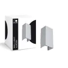 D'Lite Wandlamp Aurora Aluminium Zilver Up & Down 6.5W 500lm - 830-840 CCT | IP54