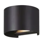 Eglo Wandlamp Calpino 3 Aluminium Zwart 2W 420lm - 830 Warm Wit | IP54